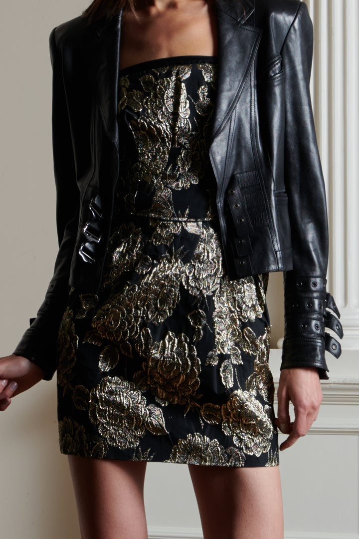 Christian Dior Black Lambskin Bondage Jacket by John Galliano (AW 2003)