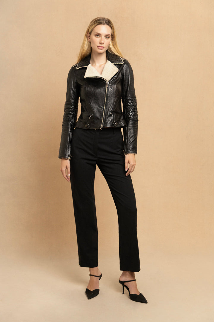Chanel Black Lambskin Jacket by Karl Lagerfeld (c. 2011)