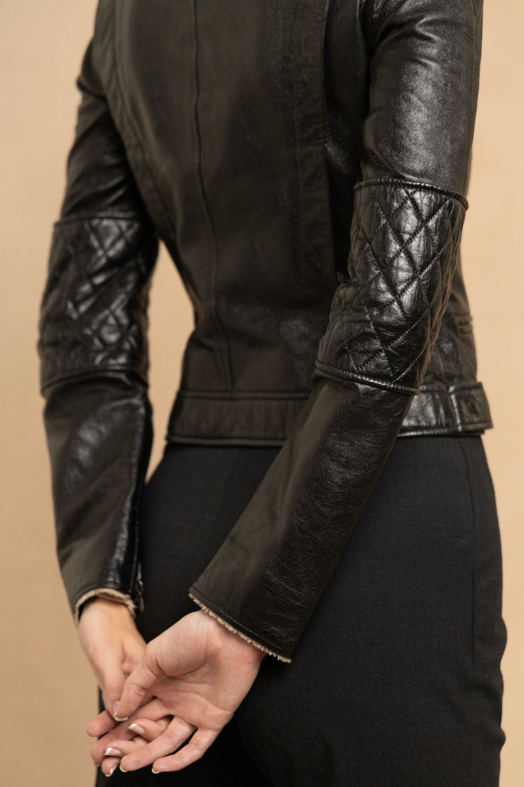 Chanel Black Lambskin Jacket by Karl Lagerfeld (c. 2011)