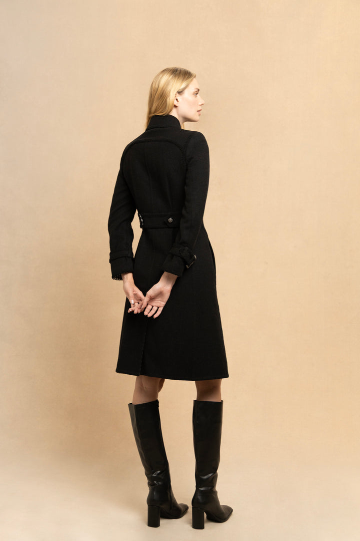 Chanel Black Wool Coat by Karl Lagerfeld (c. 2010s)