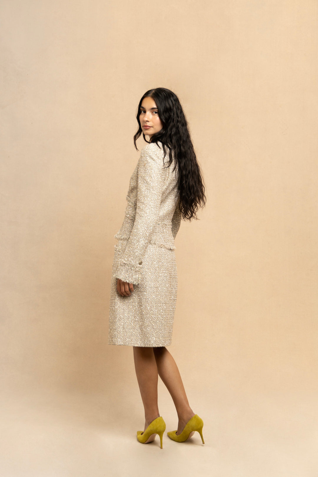 Chanel Metallic Pastel Fantasy Tweed Skirt Suit by Karl Lagerfeld (SS 2005)