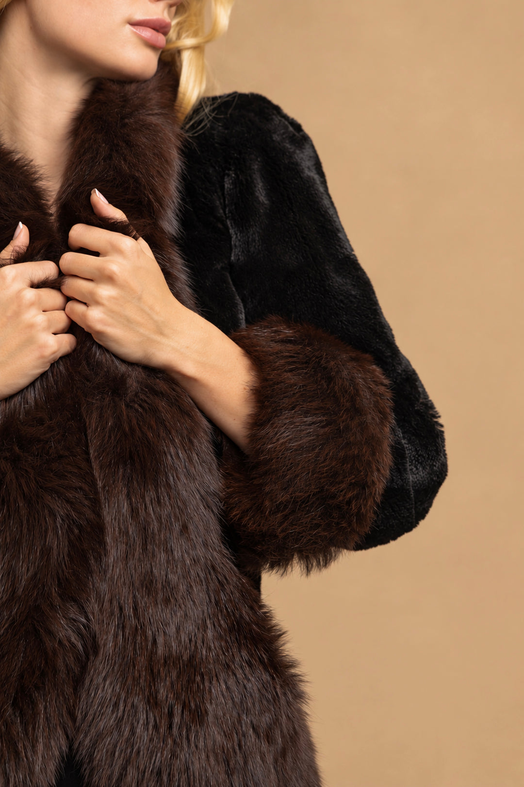 Yves Saint Laurent Black Mink and Fox Fur Jacket (c. 1980s)