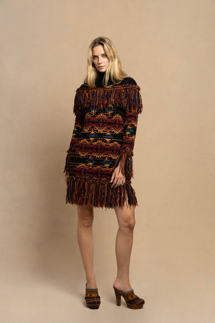 Chanel Paris- Dallas Wool Sweater Dress by Karl Lagerfeld (Pre-Fall 2014)