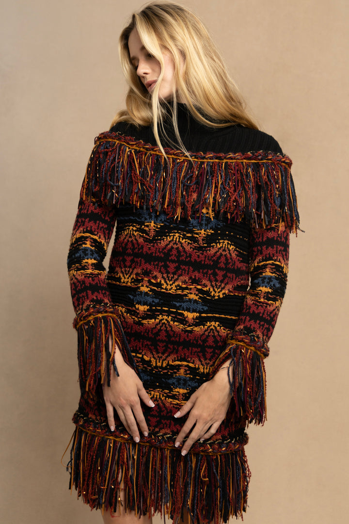 Chanel Paris- Dallas Wool Sweater Dress by Karl Lagerfeld (Pre-Fall 2014)