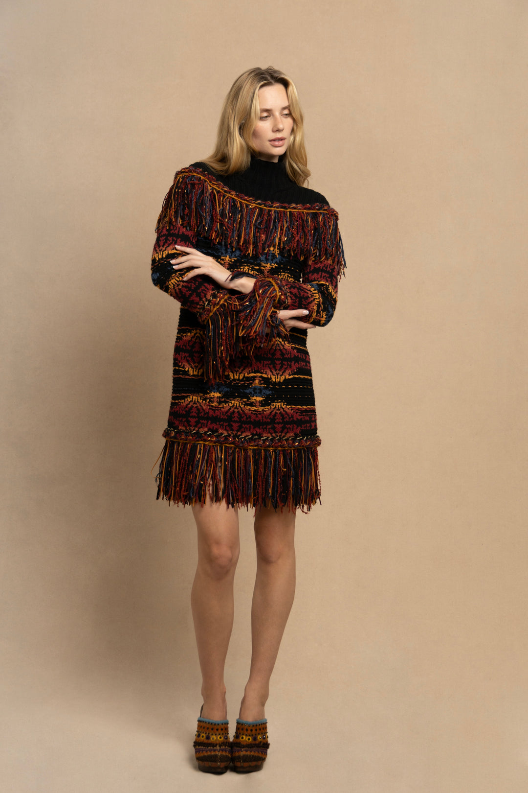 Chanel Paris- Dallas Wool Sweater Dress by Karl Lagerfeld (Pre-Fall 2014)