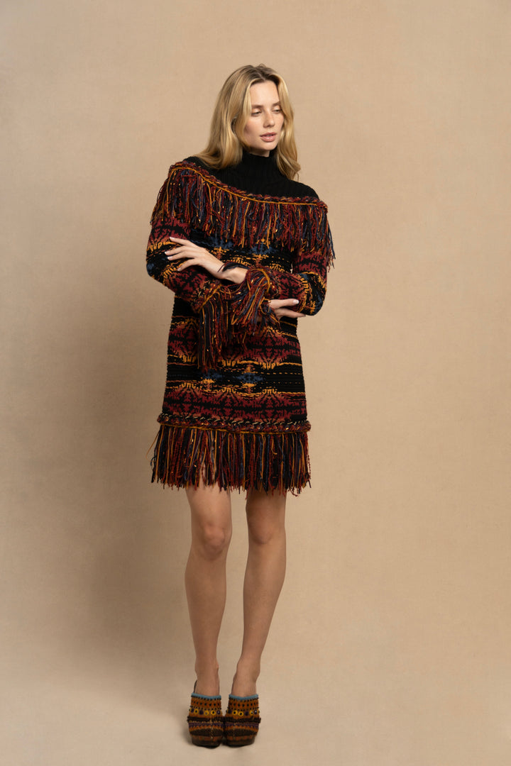 Chanel Paris- Dallas Wool Sweater Dress by Karl Lagerfeld (Pre-Fall 2014)