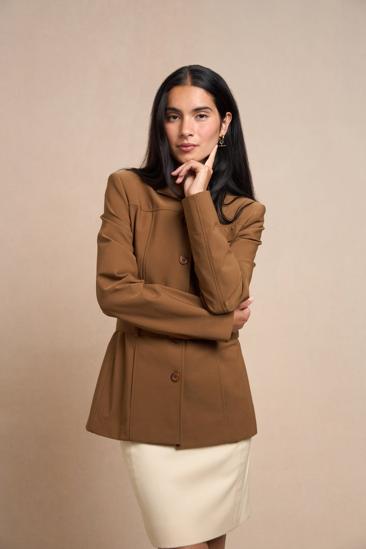 Prada Brown Nylon Safari Jacket (1990s)