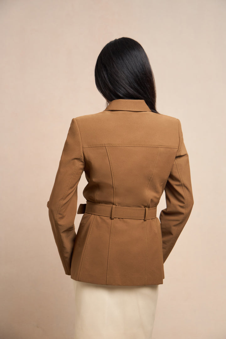 Prada Brown Nylon Safari Jacket (1990s)
