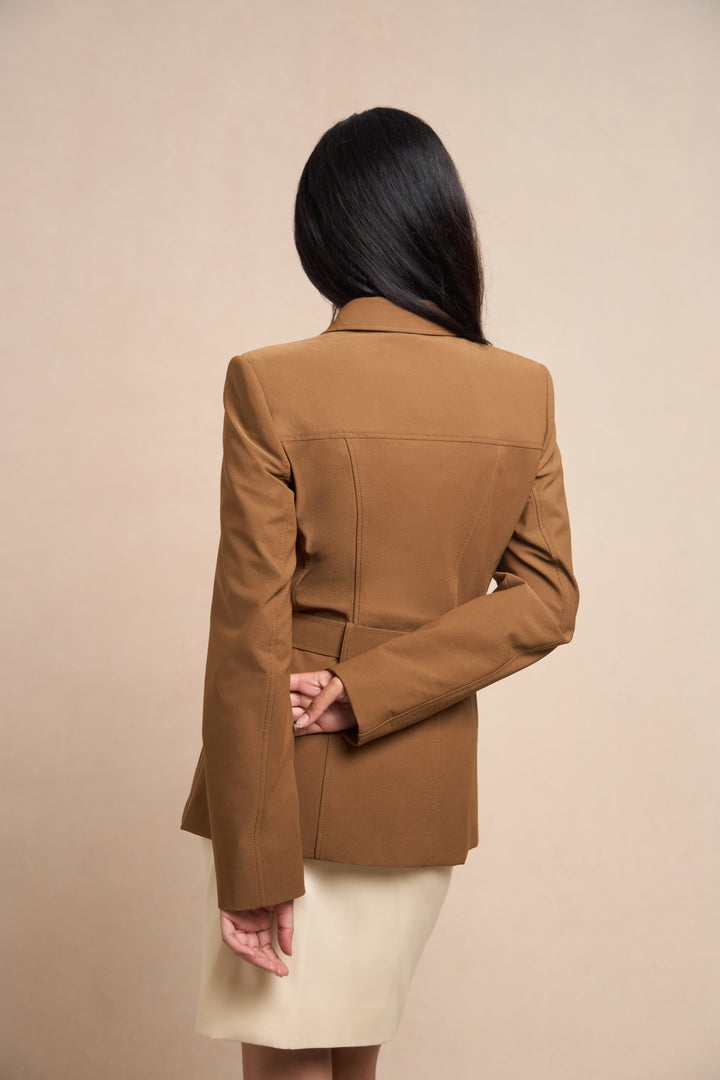 Prada Brown Nylon Safari Jacket (1990s)