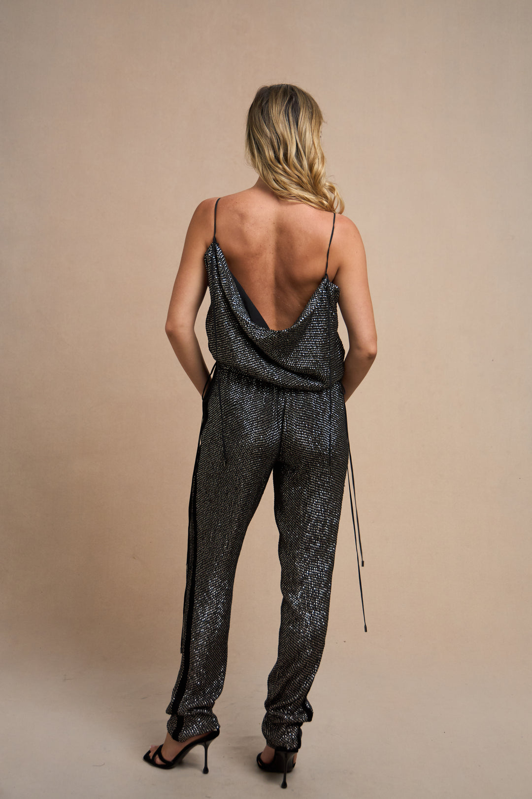 Gucci Crystal-Embellished Cowl-Back Jumpsuit by Frida Giannini (AW 2009)
