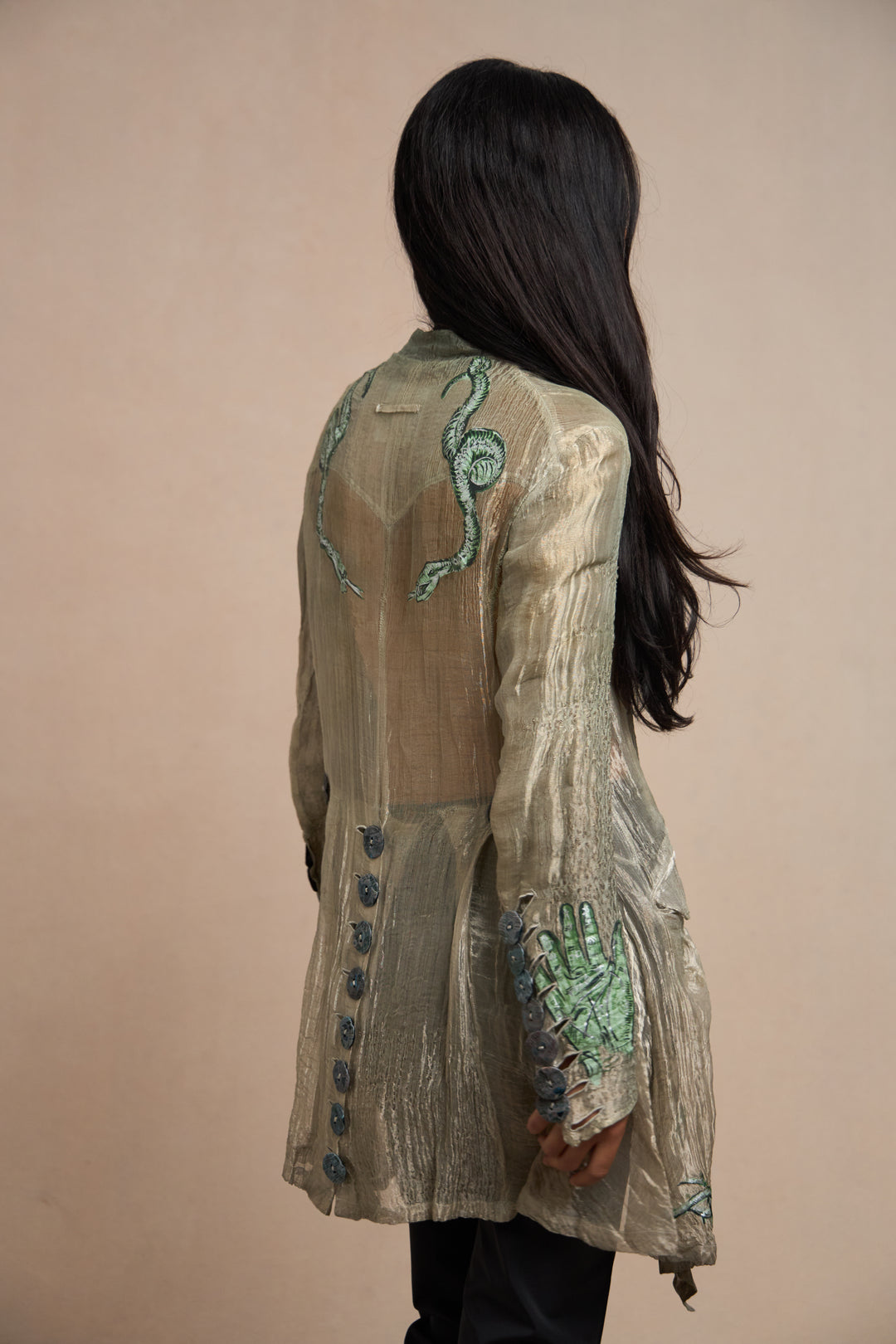Jean Paul Gaultier 'Les Tatouages' Esoteric Motif Gazar Frock Coat (SS 1994)
