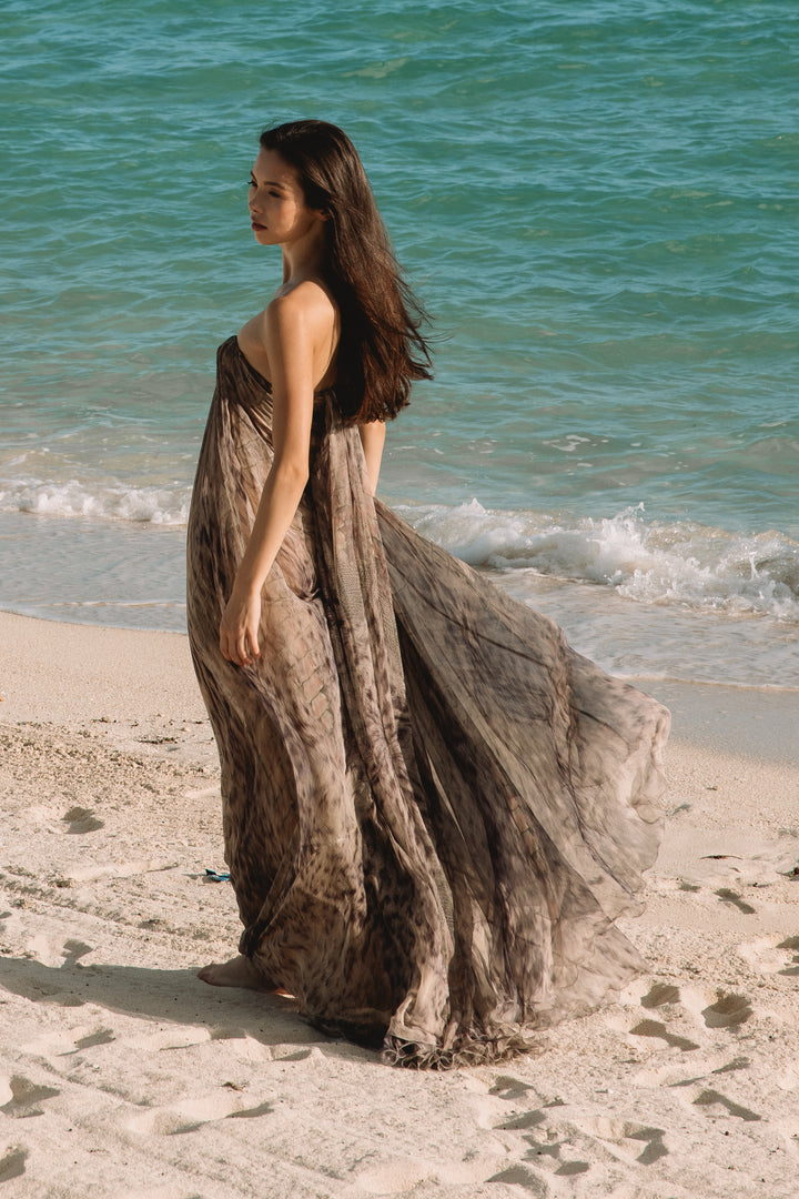Alexander McQueen Layered Chiffon Evening Dress (AW 2004)