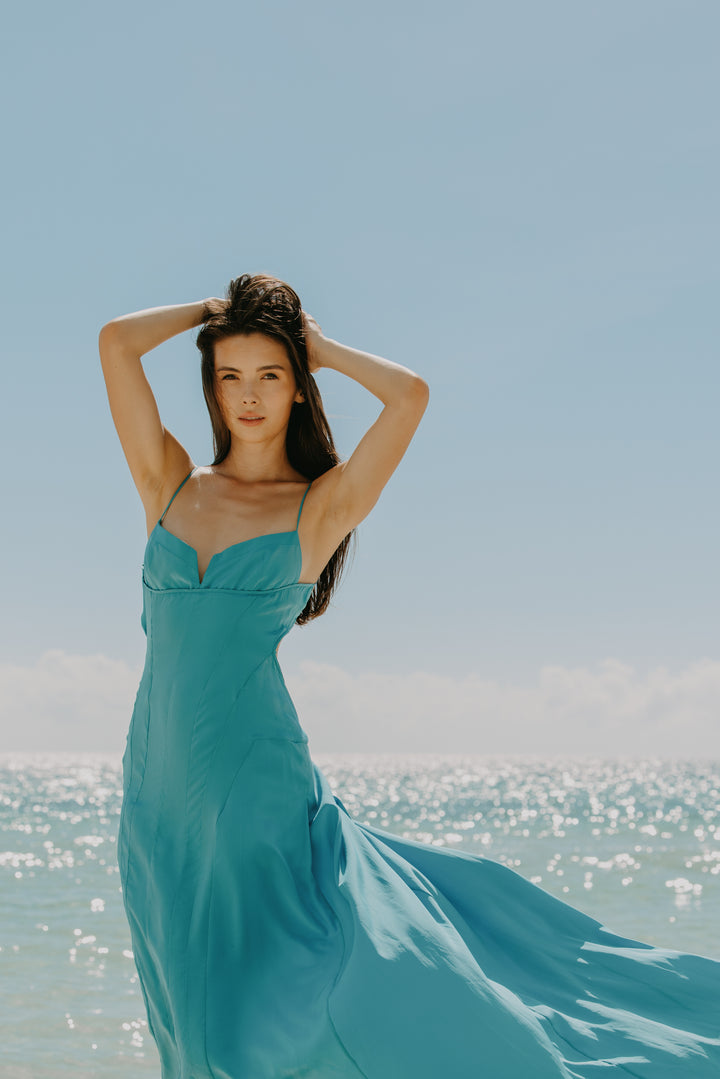 Narciso Rodriguez Blue Silk Gown (SS 2005)