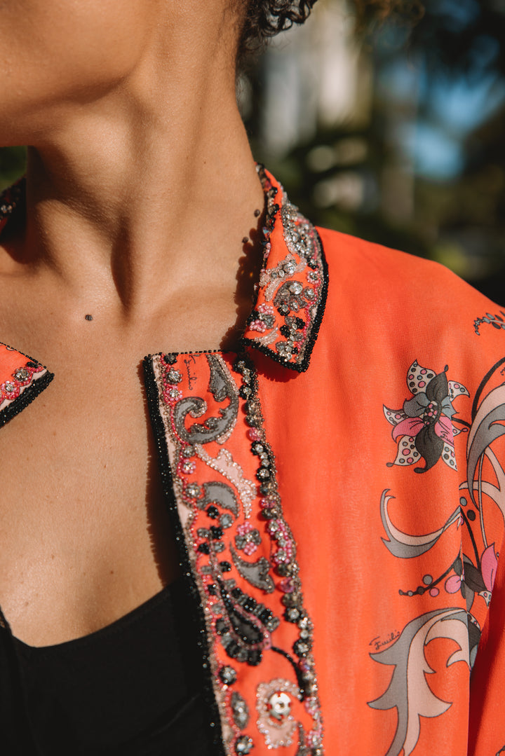 Emilio Pucci Embellished Silk Jacket (1960s)