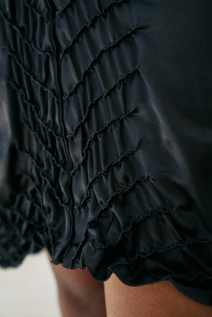 Yves Saint Laurent Black Silk Skirt by Tom Ford (AW 2001)