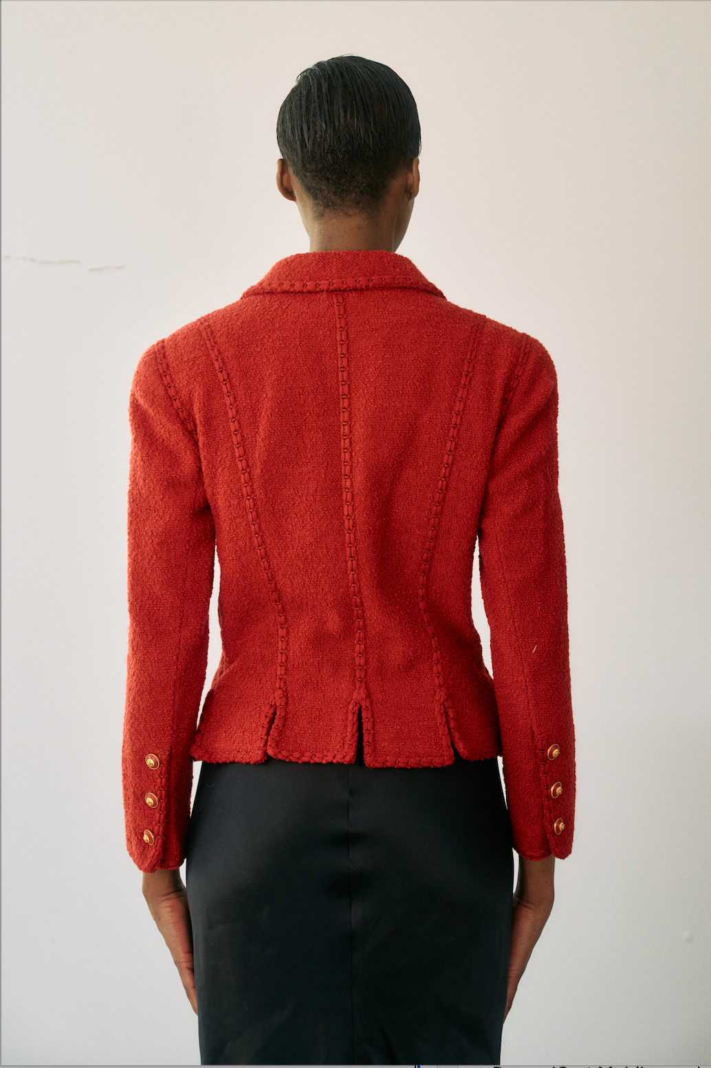 Chanel Red Corset-Trim Jacket by Karl Lagerfeld (AW 1993)