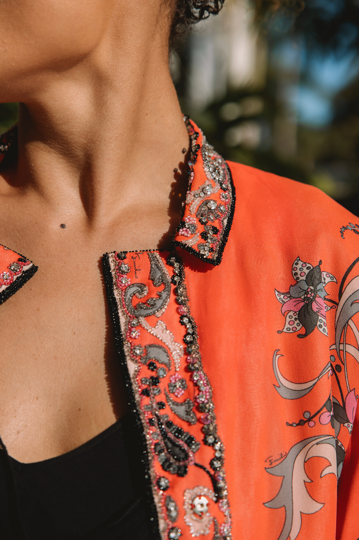 Emilio Pucci Embellished Silk Jacket (1960s)