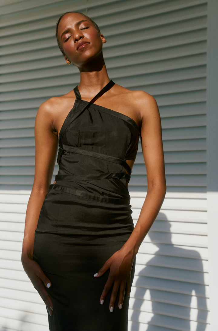 Gucci Black Bondage Dress by Tom Ford (AW 2003)