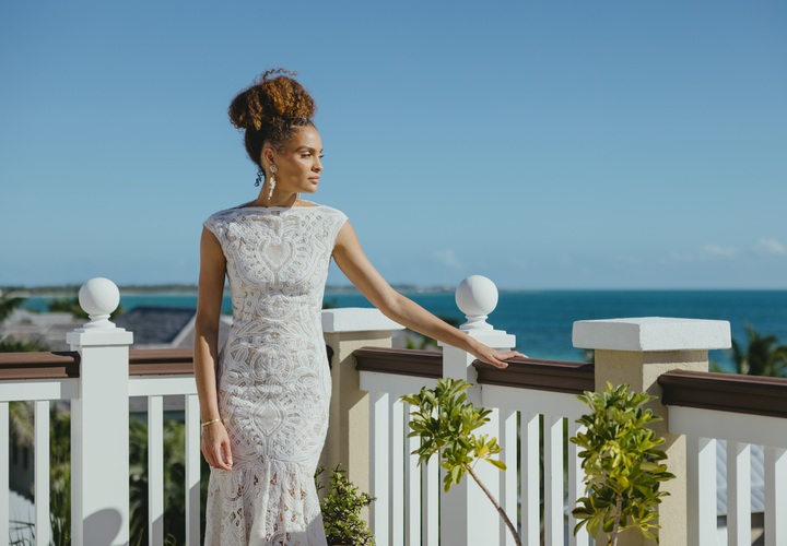 Alexander McQueen Cream Crochet Lace Dress by Sarah Burton (Resort 2012)