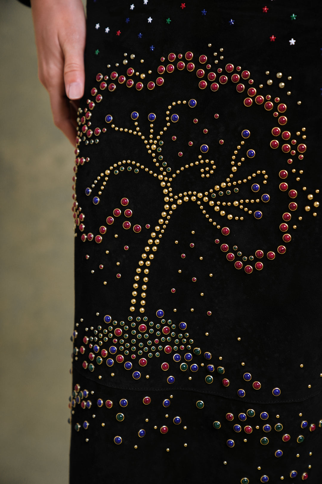 Valentino Black Suede Skirt by Maria Grazia Chiuri and Pierpaolo Piccioli (Pre-fall 2015)