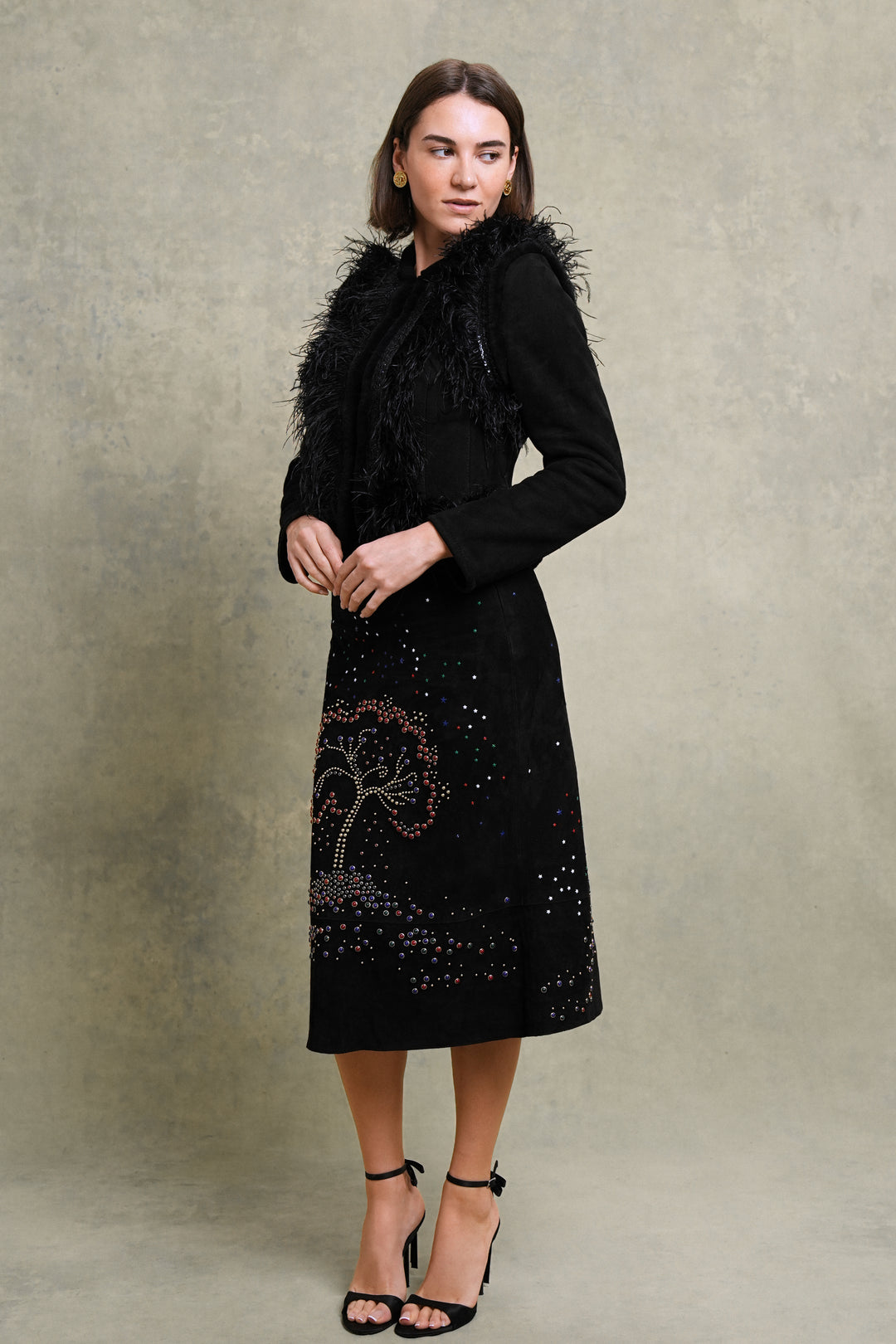 Valentino Black Suede Skirt by Maria Grazia Chiuri and Pierpaolo Piccioli (Pre-fall 2015)