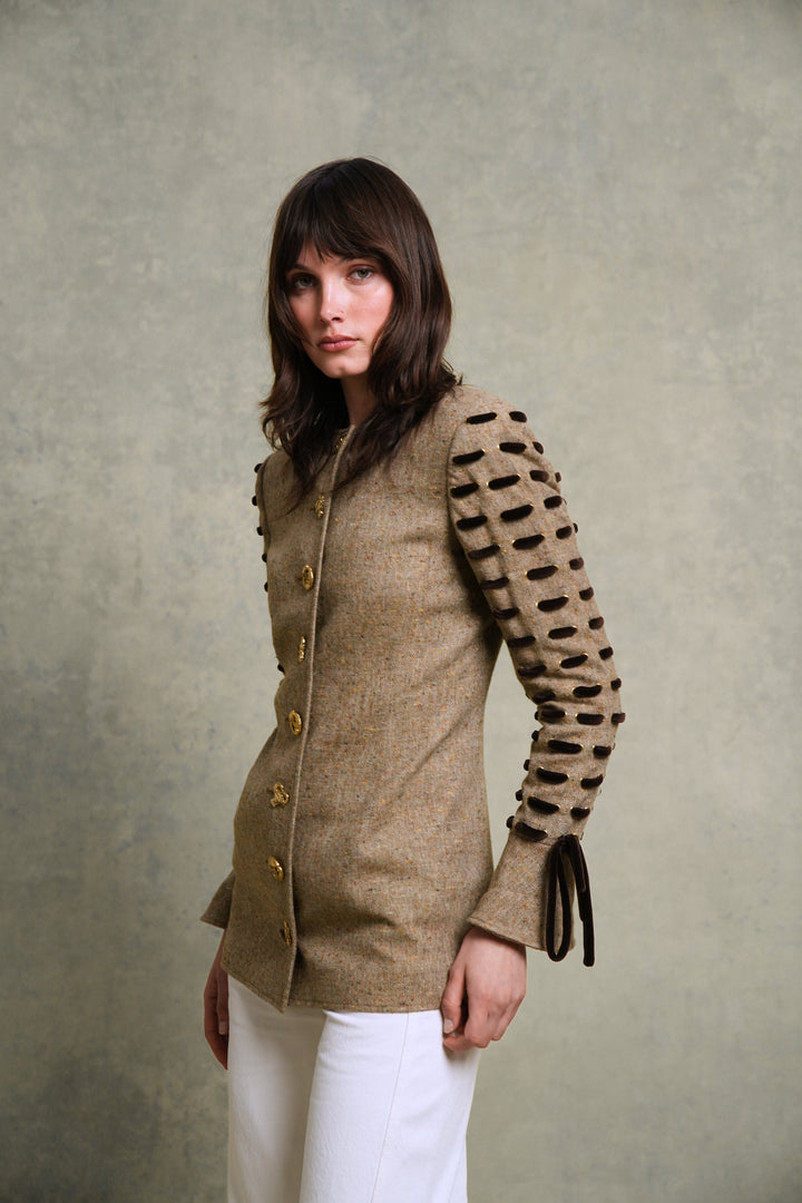 Valentino Tweed Zodiac Button Jacket (AW 1992)