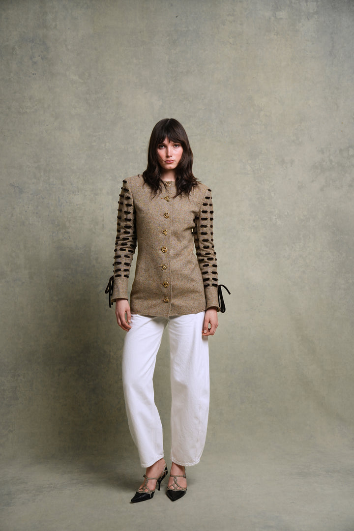 Valentino Tweed Zodiac Button Jacket (AW 1992)
