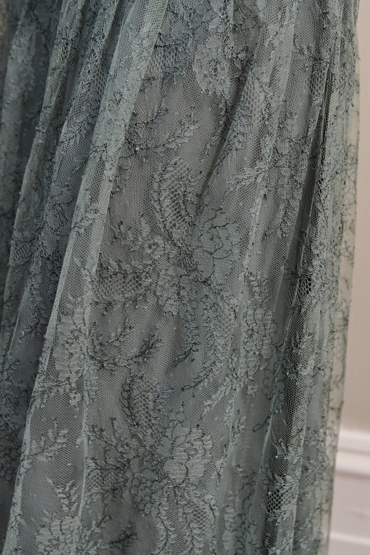 Christian Dior Mid-Length Silk Lace Skirt by Maria Grazia Chiuri (c. 2020s)