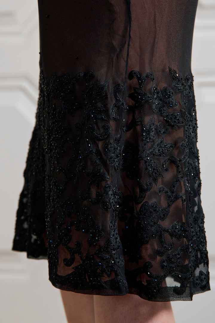 Loewe Embellished Bias Cut Dress (c.1990s)