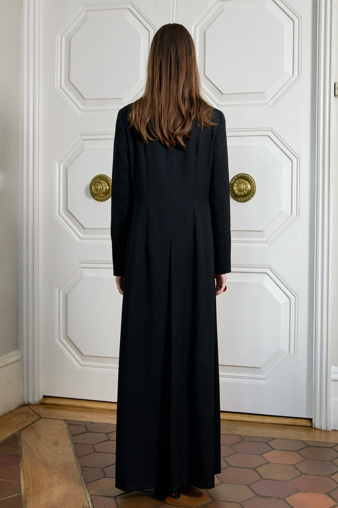 Dolce and Gabbana Black Wool Full Length Coat (AW 1997)