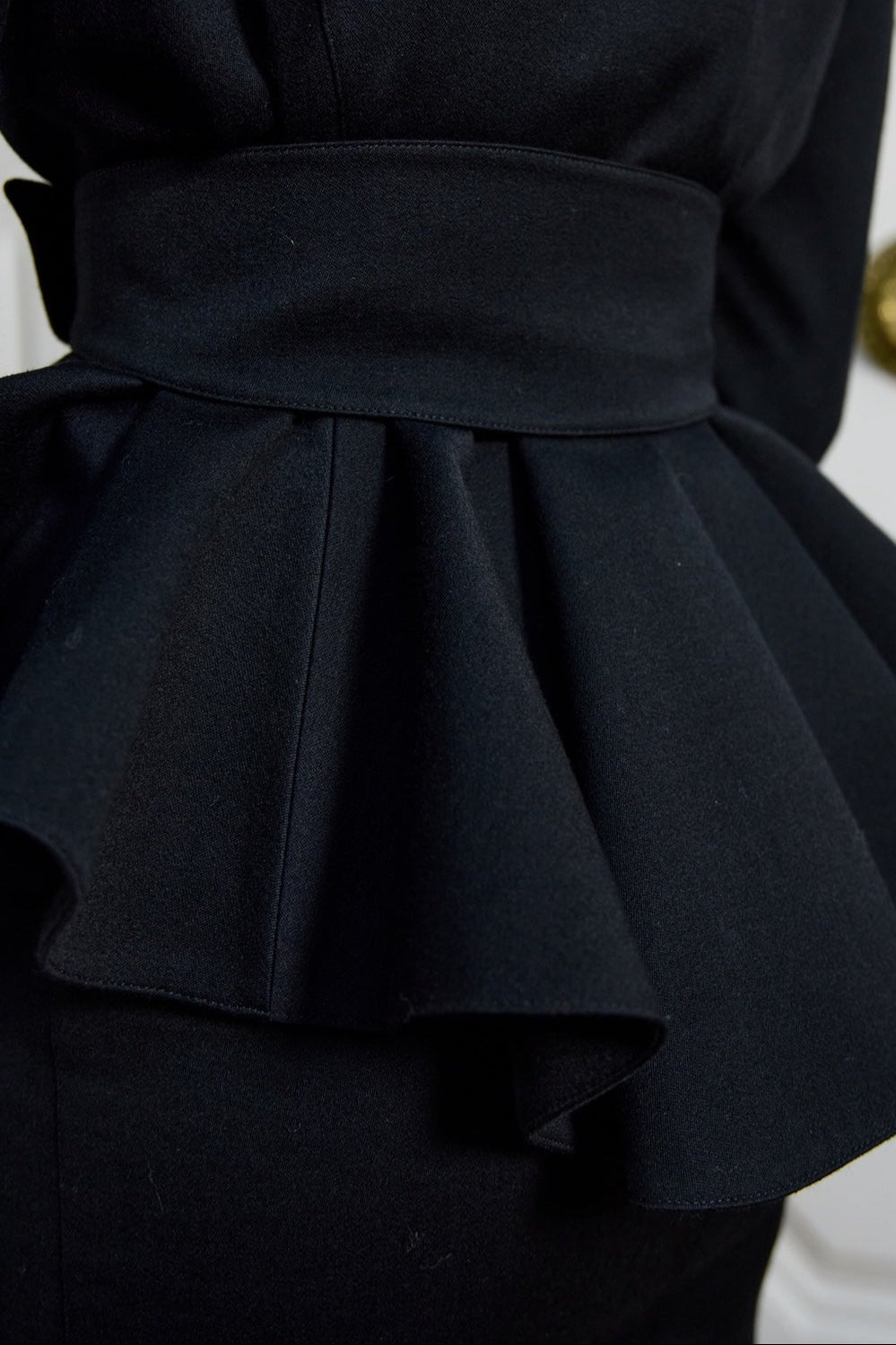 Thierry Mugler Black Wool Suit (c. 1980s)