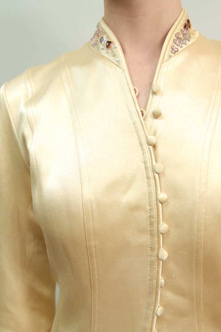 John Galliano Embroidered Satin Jacket (SS 2006)