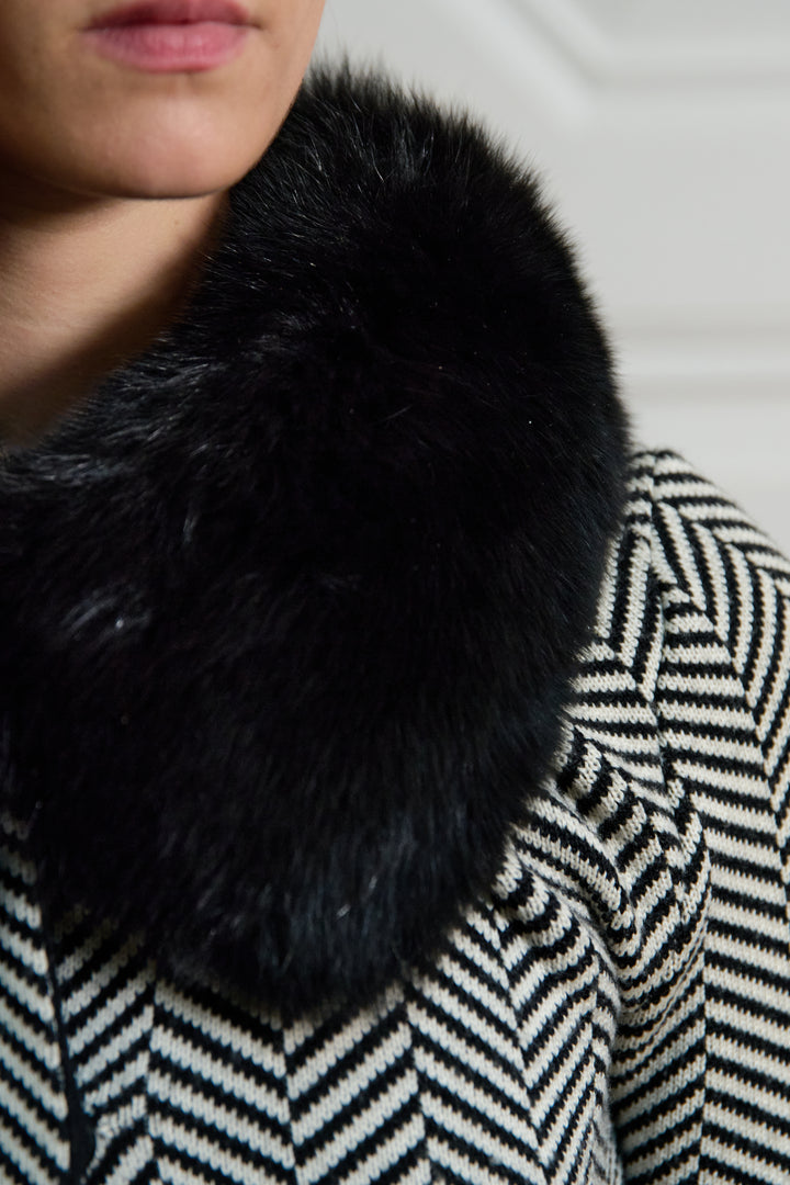 Christian Dior Herringbone Fur Collar Jacket  by John Galliano (AW 2009)