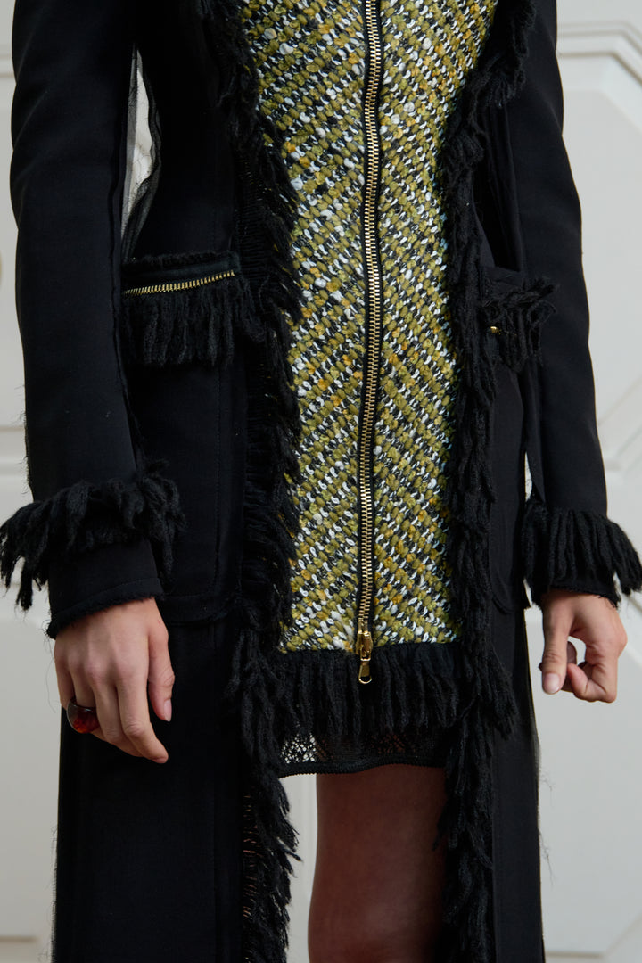 Alexander McQueen Black Wool and Crêpe Georgette Tailcoat by Sarah Burton (AW 2011)