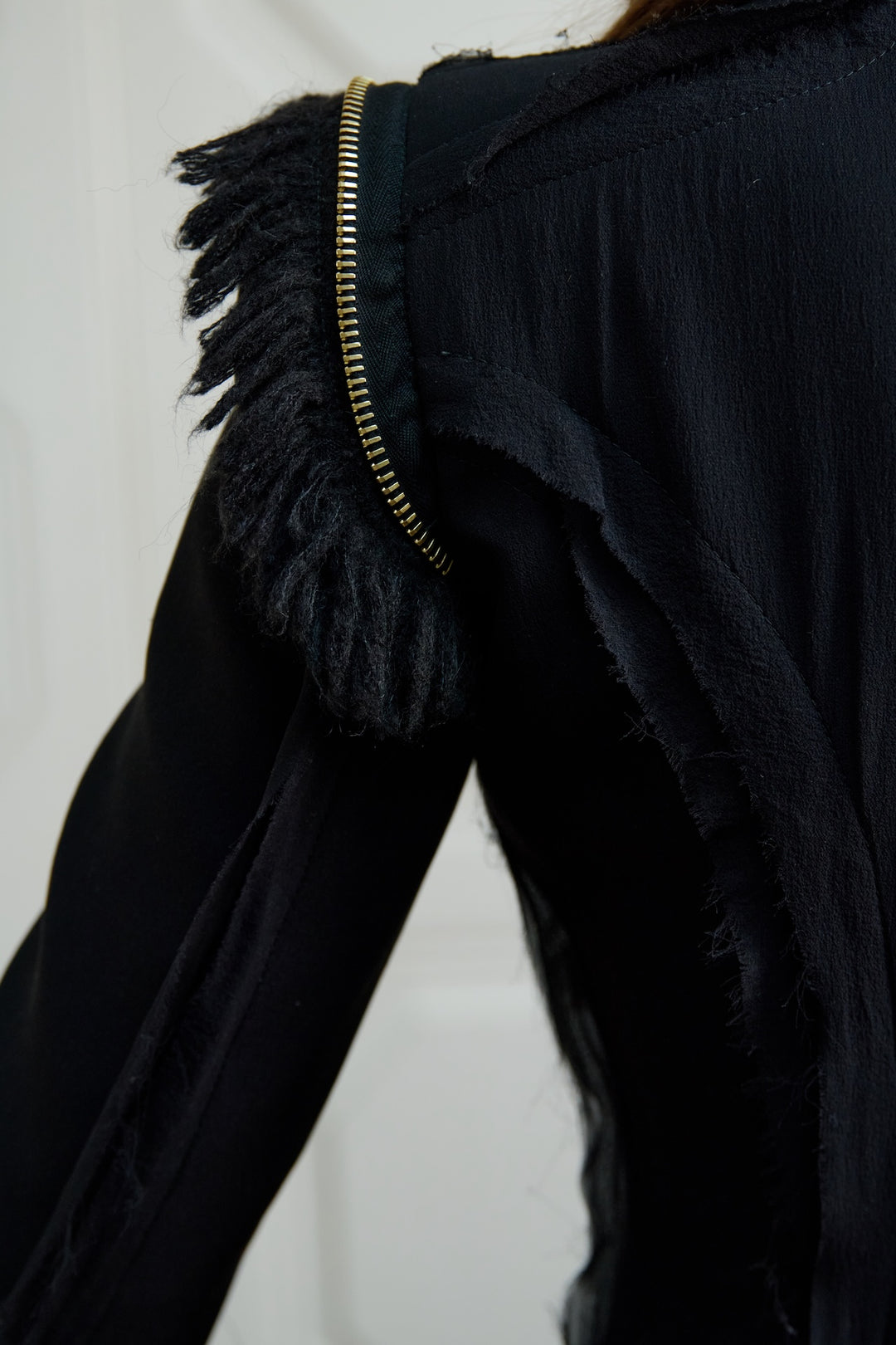 Alexander McQueen Black Wool and Crêpe Georgette Tailcoat by Sarah Burton (AW 2011)